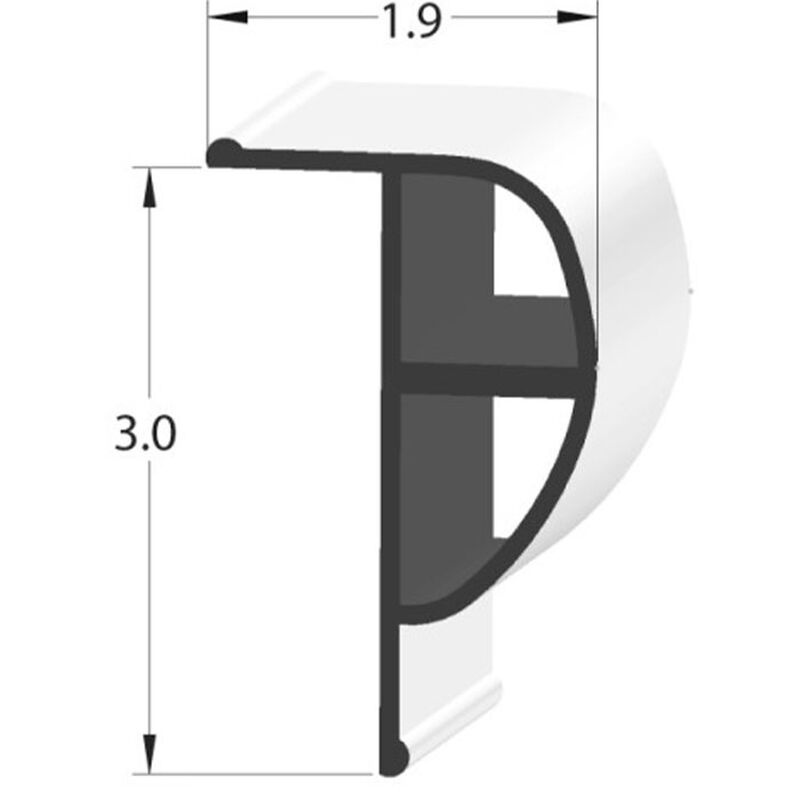 Taylor Made Dock Pro Standard P-Shape Dock Profile, 10' image number 2