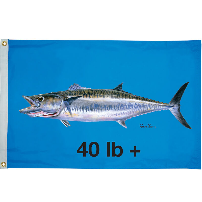 Carey Chen Flag 24" x 36", King Mackeral 40+ lbs image number 1