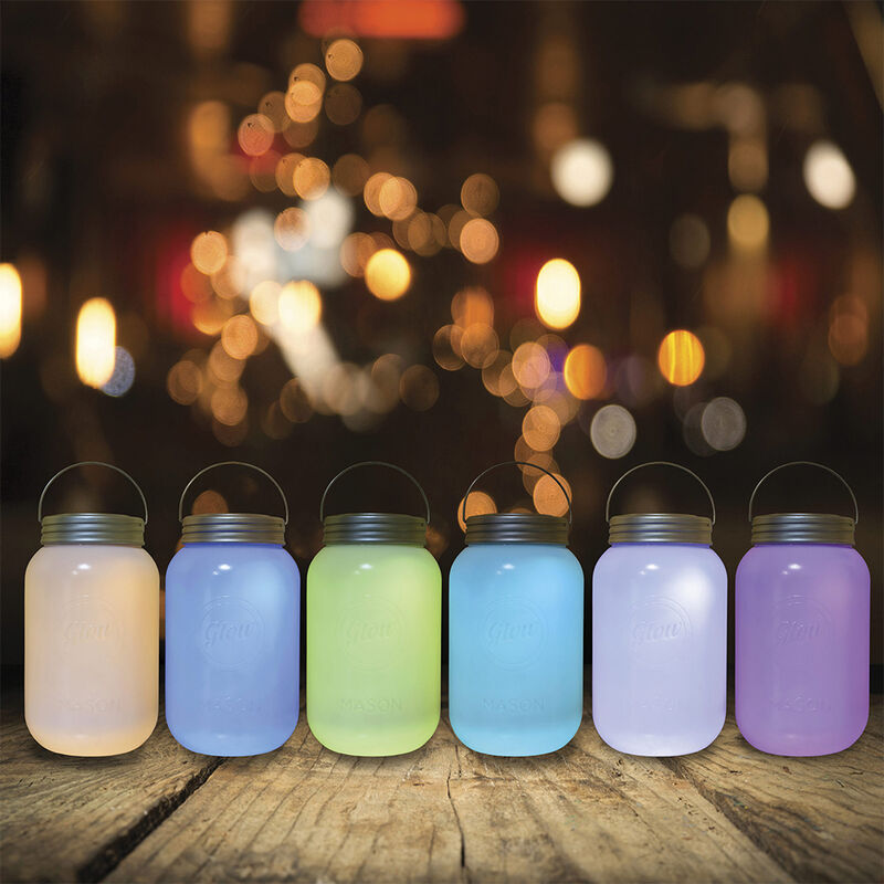 Color-Changing Mason Jar Style Light image number 2