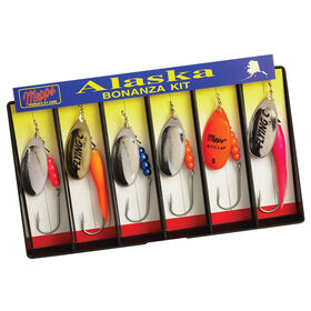 Mepps Alaska Bonanza Kit, Plain Single Hook Lure Assortment