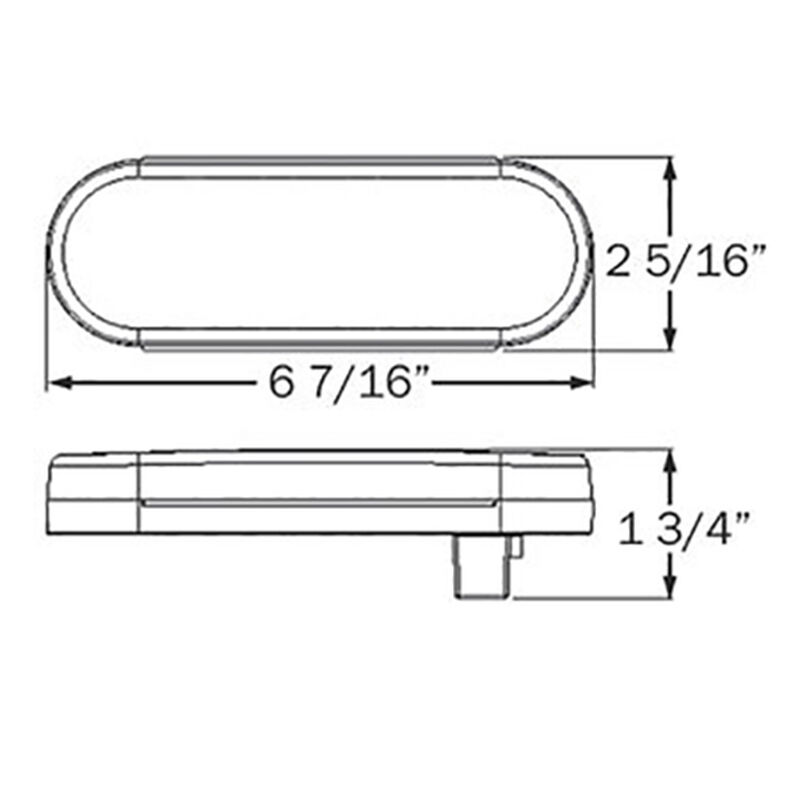 Optronics 6" Oval LED Trailer Stop/Turn/Tail Light image number 2