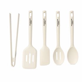 Phantom Chef 5-Piece White Kitchen Utensil Set