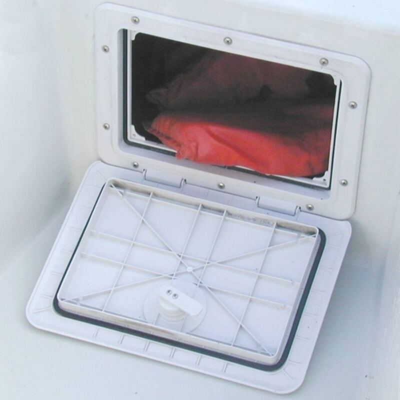 Sure-Seal 13" x 30" Access Hatch, Non-Locking, Polar White image number 4