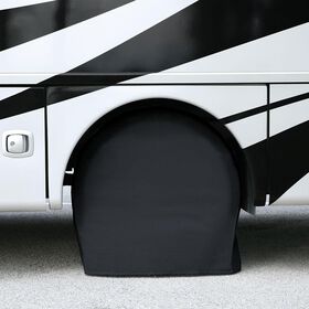 Elements Black Bus Tire Cover Pair, 40"-42"