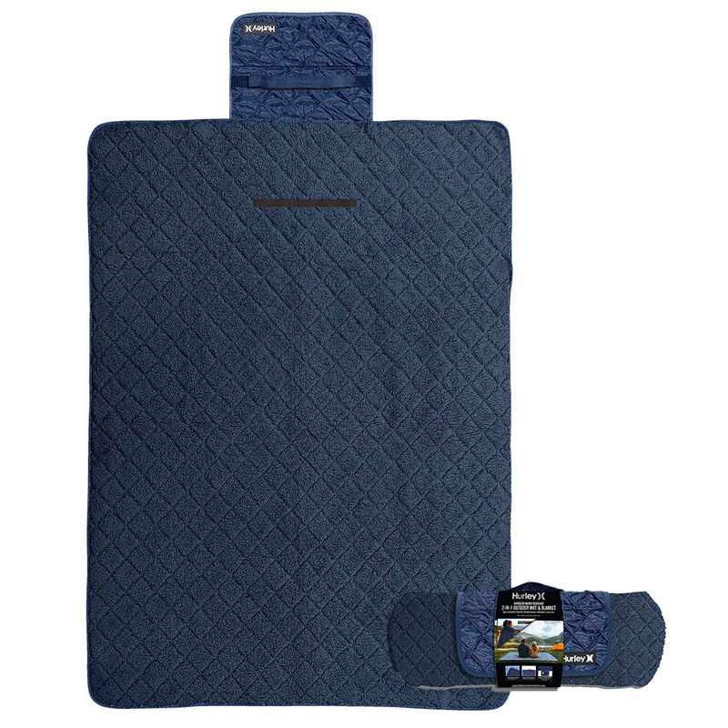 Hurley 2-in-1 Camping Mat and Blanket