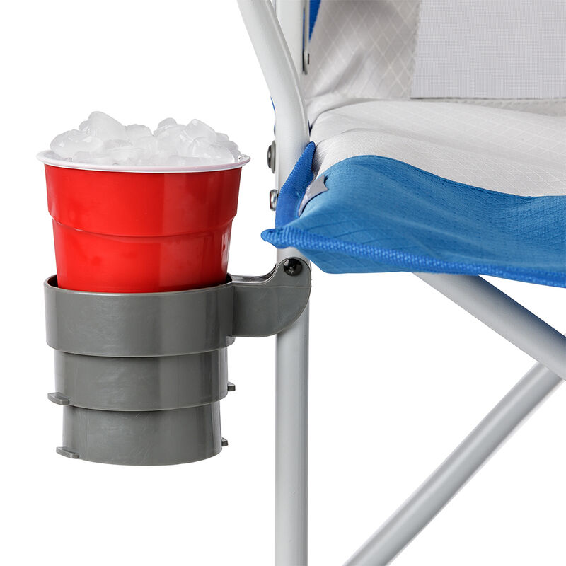 Columbia Hard Arm Chair with Mesh, Blue and Gray image number 5