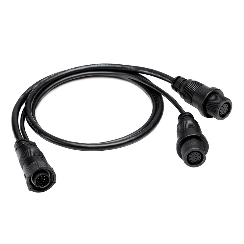 Humminbird 14 M SILR Y - SOLIX/APEX Side Imaging & 2D Splitter Dual Side Image Adapter Cable - 30" image number 1