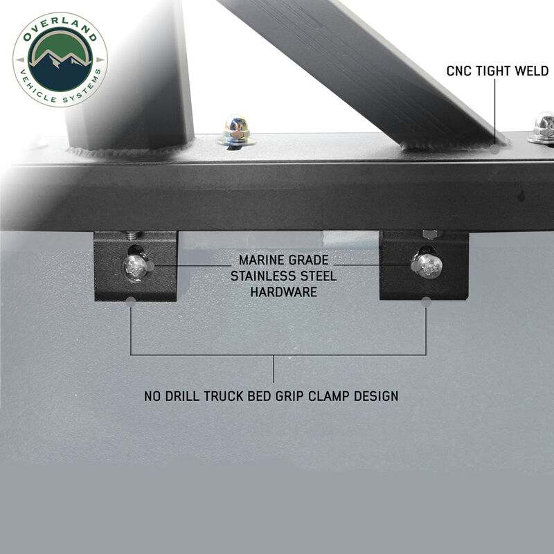 Overland Vehicle Systems Freedom Rack with Crossbars and 6.5' Side Support Bars image number 8