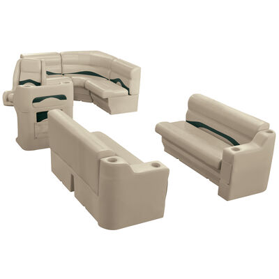 Toonmate Premium Pontoon Furniture Rear Entry Wraparound Package, Mocha