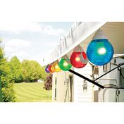 6 Multicolor Globe Lights with 30' Cord