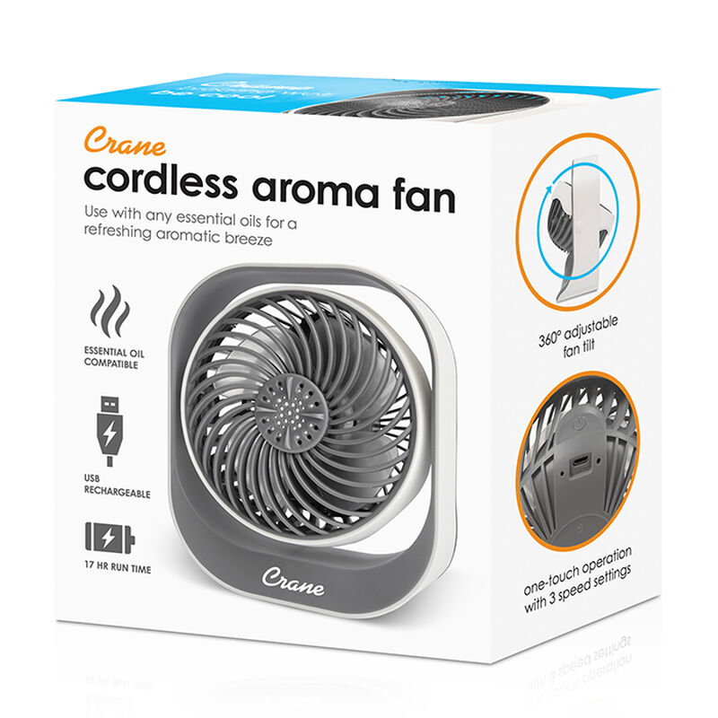 Crane 4.5" Cordless Aromatherapy Diffuser Fan image number 3
