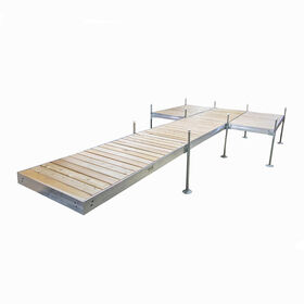 Tommy Docks 24' Platform-Style Aluminum Frame With Cedar Decking Complete Dock Package