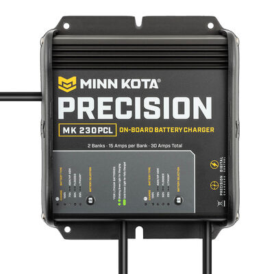 Minn Kota On-Board Precision Charger MK-230 PCL 2 Bank x 15 AMP LI Optimized Charger