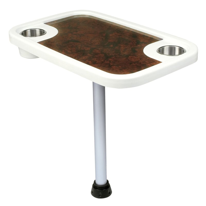 Toonmate Pontoon Table With Burl Wood Accent image number 2