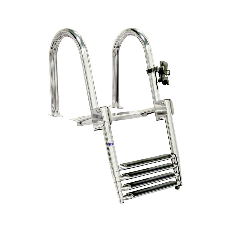 Whitecap 4-Step Telescoping Stainless Steel Pontoon Ladder image number 2