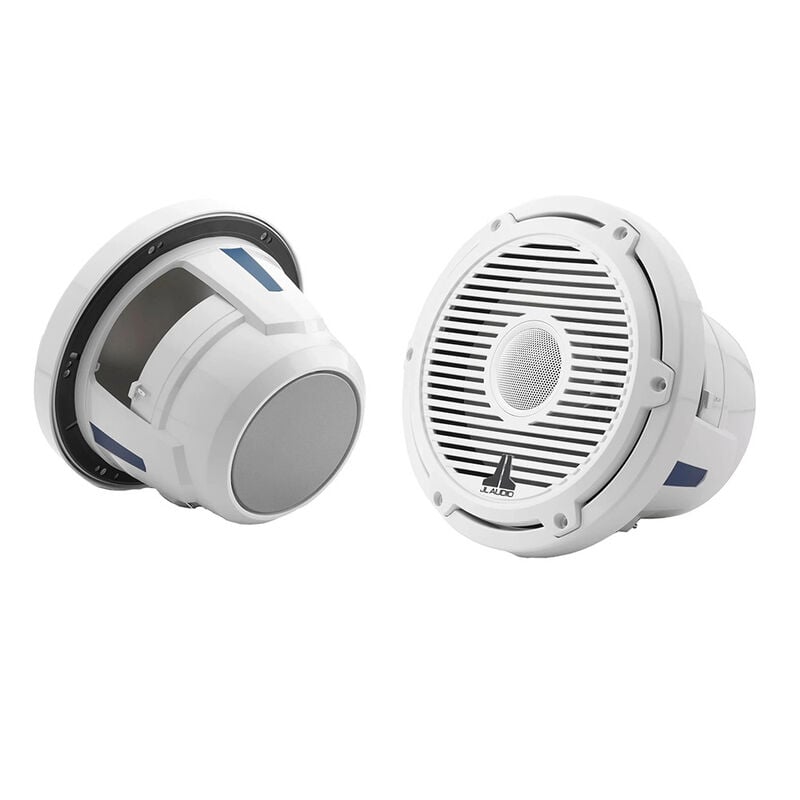 JL Audio M6 Series 8.8" Marine Coaxial Speakers w/ Gloss White Classic Grille