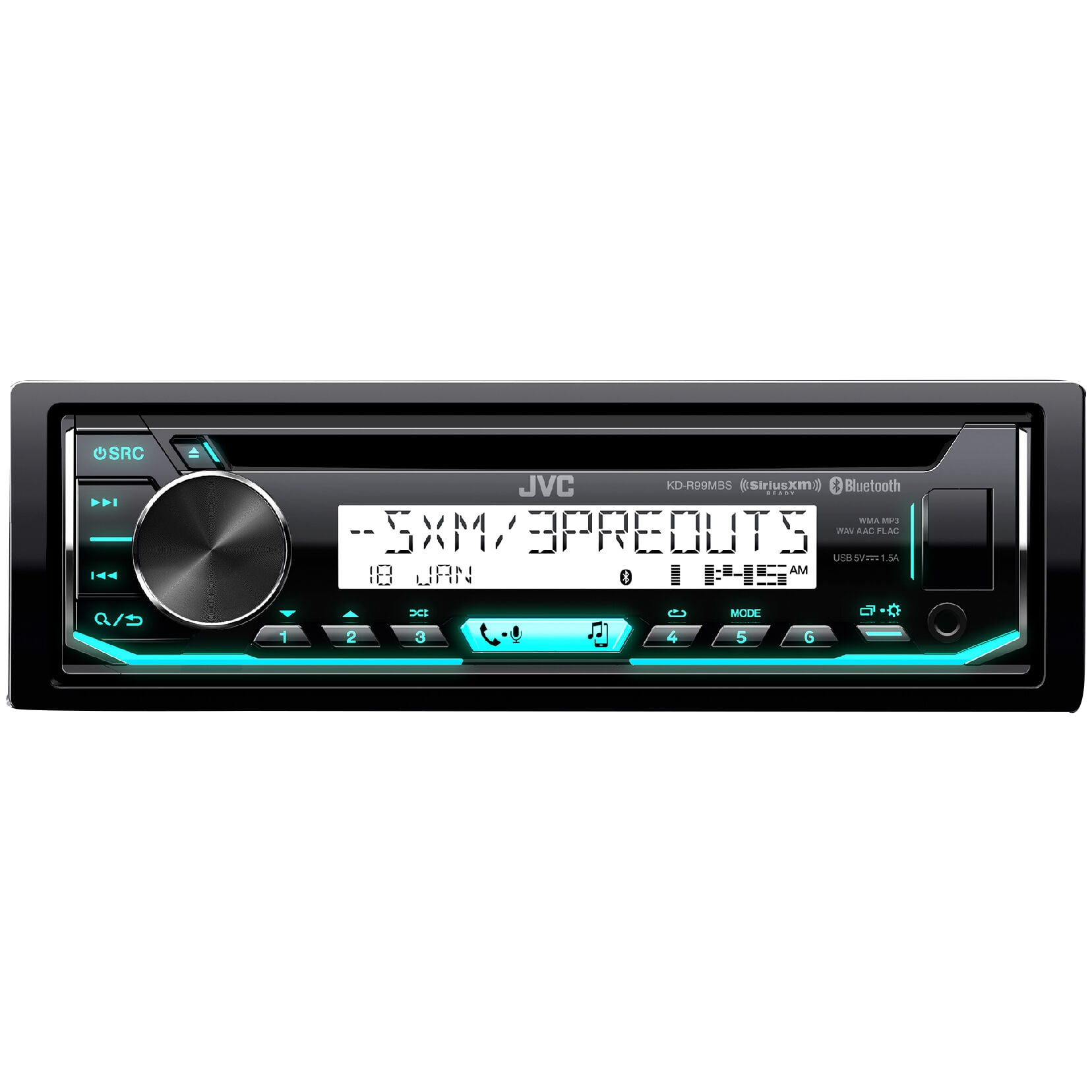 JVC KD-R99MBS CD Receiver With Bluetooth