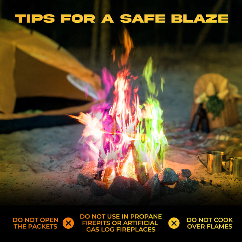 Party Flames Fire Color-Changing Packets with Bug-Free Citronella, 4-Pack image number 4