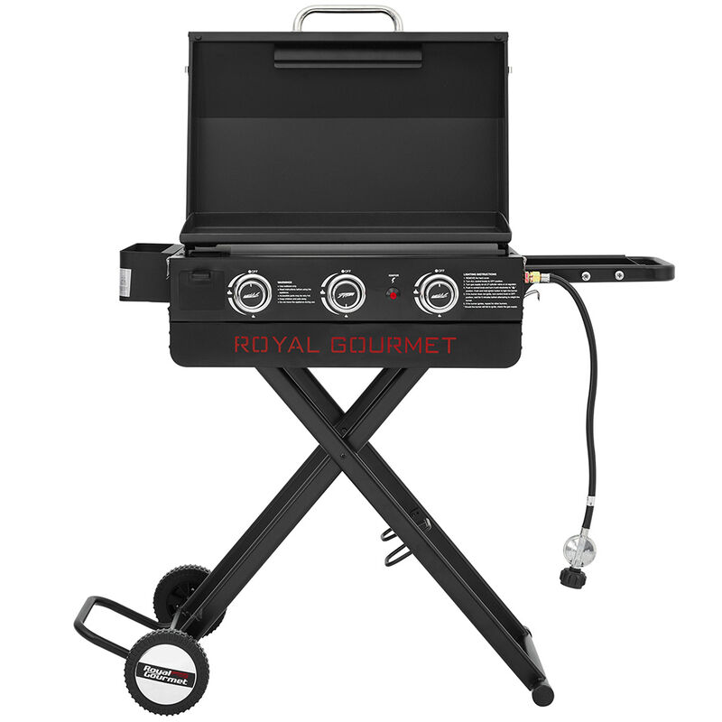 Royal Gourmet 23" Portable 3-Burner Gas Griddle with Collapsible Stand image number 10