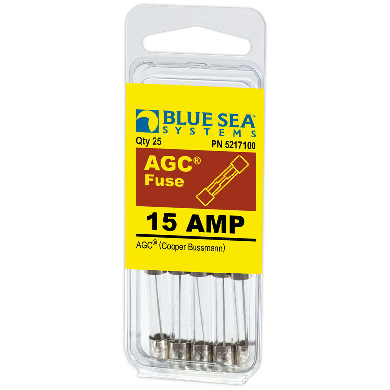 Blue Sea Systems 15A AGC Fuse (25 Pack) image number 1