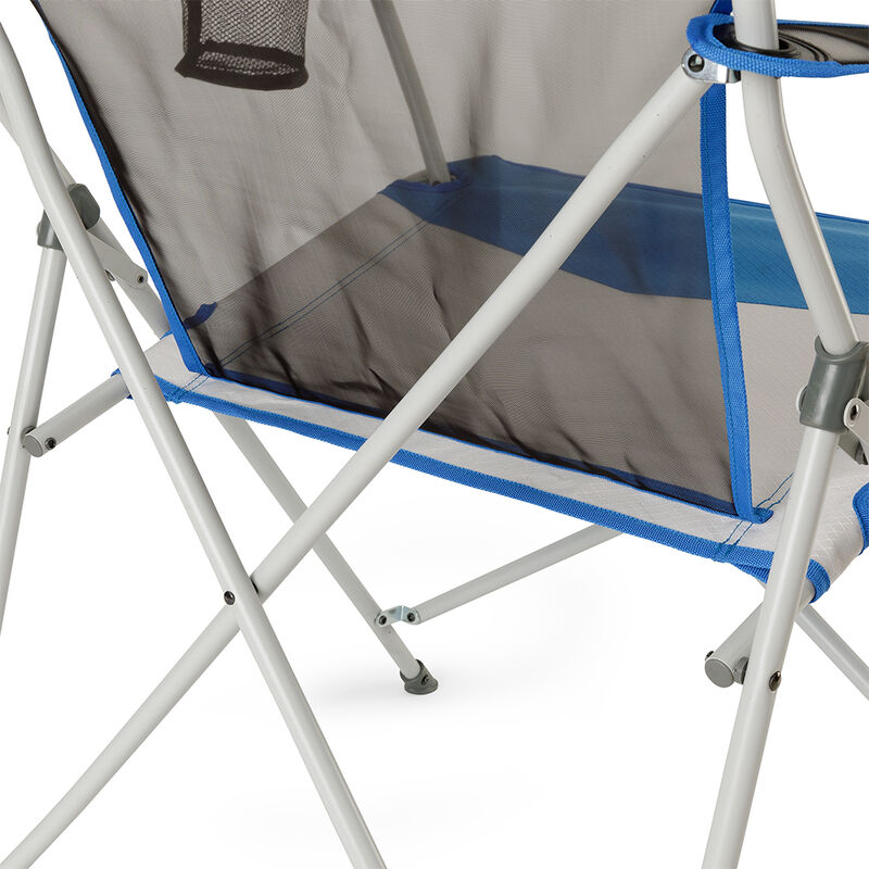 Columbia Tension Chair with Mesh, Blue and Gray image number 2