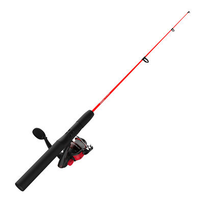 Zebco Dock Demon Spinning Combo, 30" Rod, Red