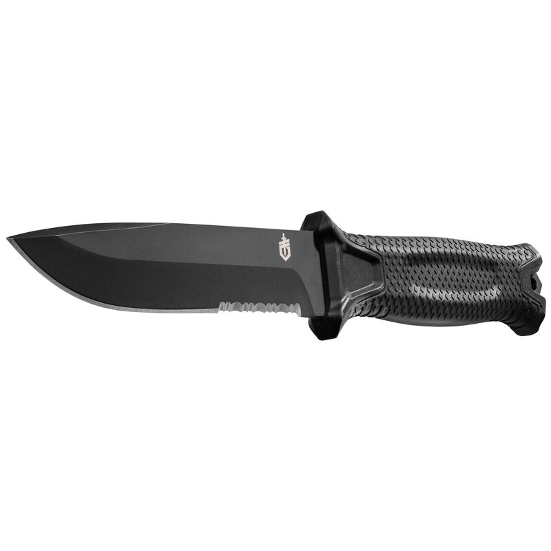 Gerber StrongArm Partially Serrated Fixed Blade, Black image number 2
