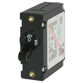 Blue Sea Systems A-Series Toggle Switch Circuit Breaker, Single Pole 10 Amp