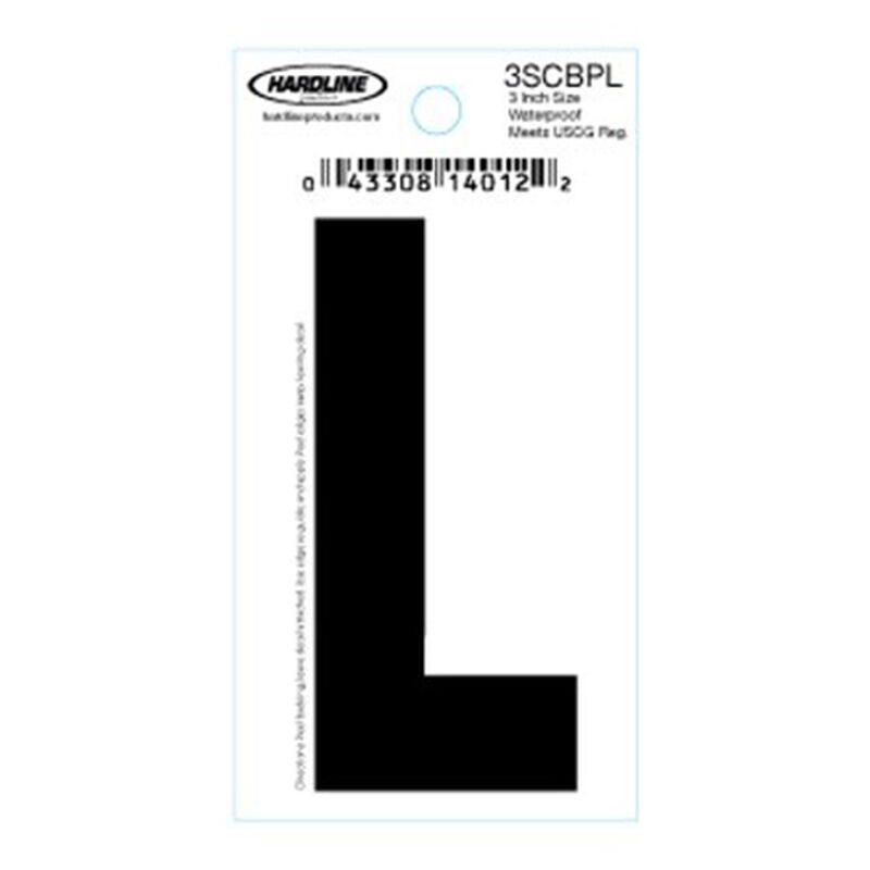 Hardline 3" Vinyl Boat Lettering 3SCBPL image number 1