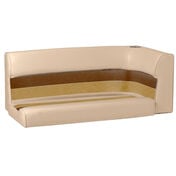 Toonmate Deluxe Pontoon Left-Side Corner Couch Top - Sand/Chesnut/Gold
