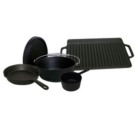 King Kooker 5-Piece Cast Iron Box Set