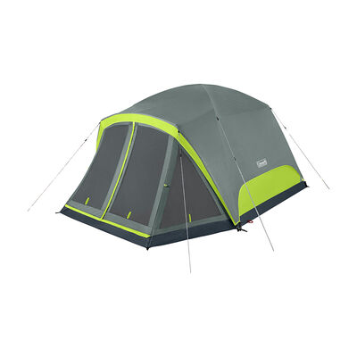Coleman Skydome 6-Person Camping Tent With Screen Room, Rock Gray