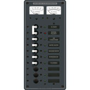 Blue Sea Systems Panel, 230V AC (European), AC Main + 8 Positions & Micro Meters