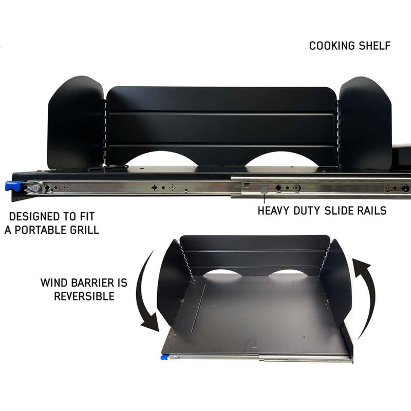 Overland Vehicle Systems Camp Cargo Box Kitchen with Slide Out Sink, Cooking Shelf, and Work Station image number 7