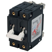 Blue Sea Systems C-Series Toggle Switch Circuit Breaker, Double Pole 100 Amp