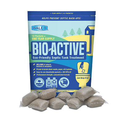 Walex Bio-Active Eco-Friendly Septic Tank Treatment, 12 packets