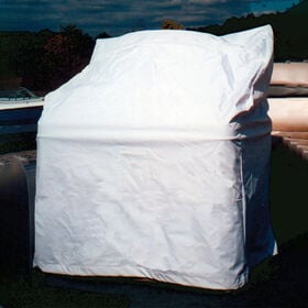 Vinyl Center Console Cover Small White 42"H x 36"W x 24"D