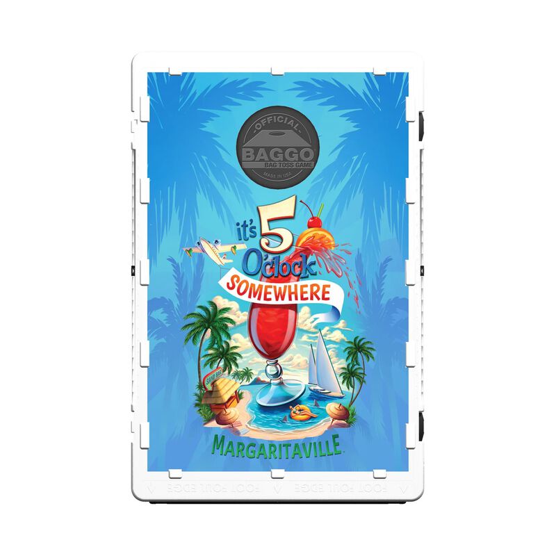Baggo Margaritaville It&rsquo;s 5 O&rsquo;Clock Somewhere 2x3 Cornhole Game image number 3