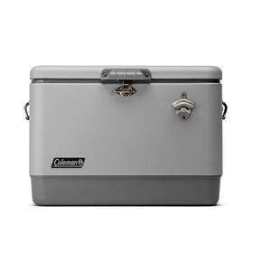 Coleman Reunion 54-Quart Steel Belted Matte Cooler, White Truffle