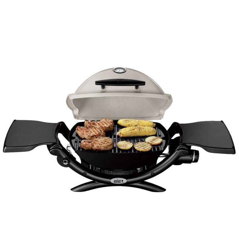 Weber Q 1200 Portable Propane Grill, Gray image number 1