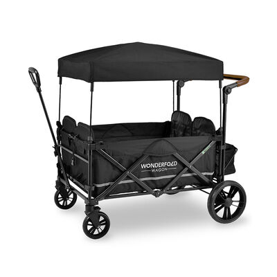 Wonderfold Outdoor X4 Push and Pull Stroller Wagon with Canopy