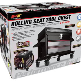 Performance Tool Rolling Seat Tool Chest