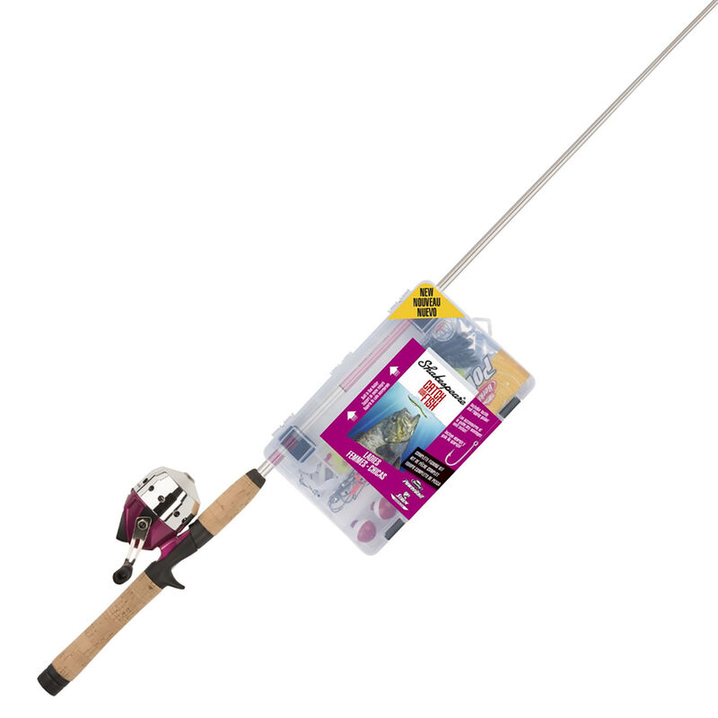 Shakespeare Catch More Fish Ladies' Spincast Rod And Reel Combo image number 1