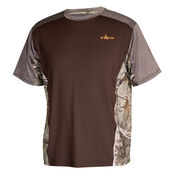 Habit Men's Performance Short-Sleeve Tee - Solid with Camo Inserts