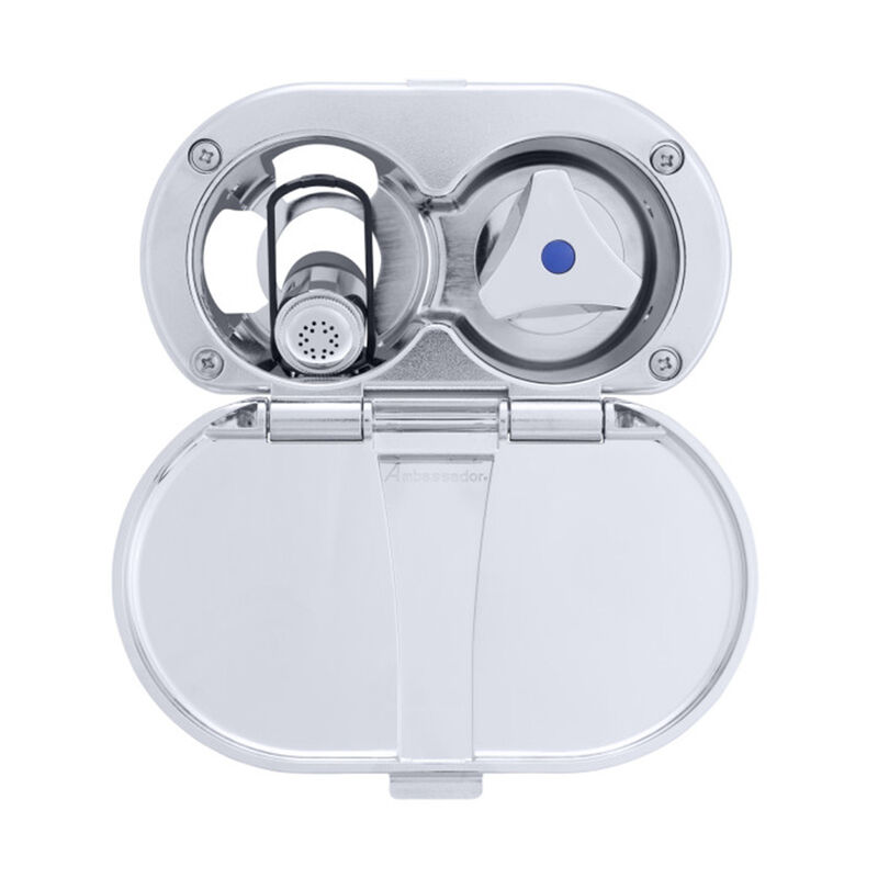 Ambassador Marine Trinidad Transom Shower, Cold Only, Hammer-Head Sprayer, Chrome/Black image number 4
