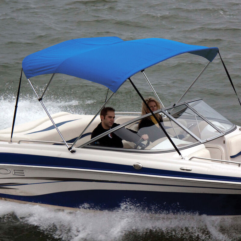 Shademate Bimini Top Polyester Fabric and Boot Only, 3-Bow 6'L, 36"H, 79"-84"W image number 6