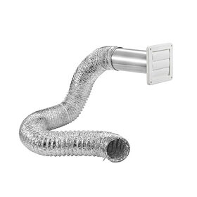 Invision 4" x 5' Through-Wall Vent Kit, White