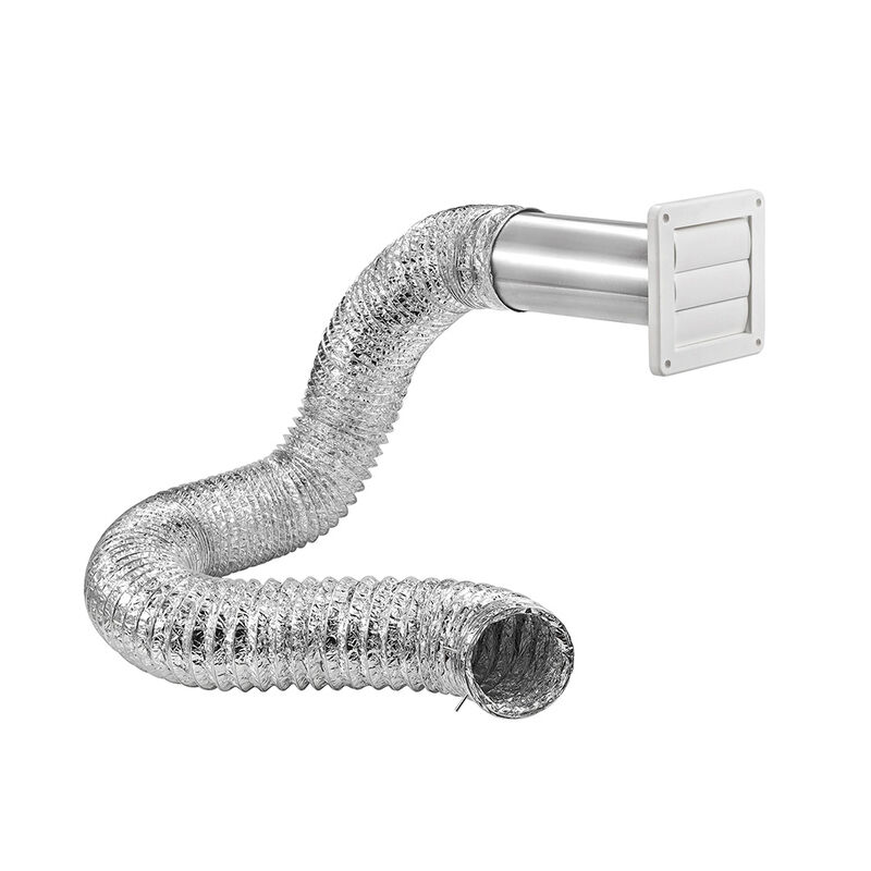 Invision 4" x 5' Through-Wall Vent Kit, White