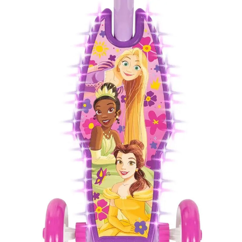 Disney Princess Light Up 3-Wheel Scooter - Purple image number 6