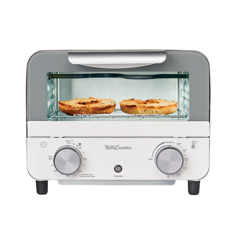 Betty Crocker Mini Toaster Oven, 7-Liter, White image number 2